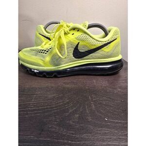 Nike Air Max 2014 Gym Volt Neon Black Rare Men's Running Shoes Size 8.5